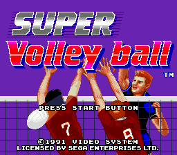 Заставка игры Super Volleyball